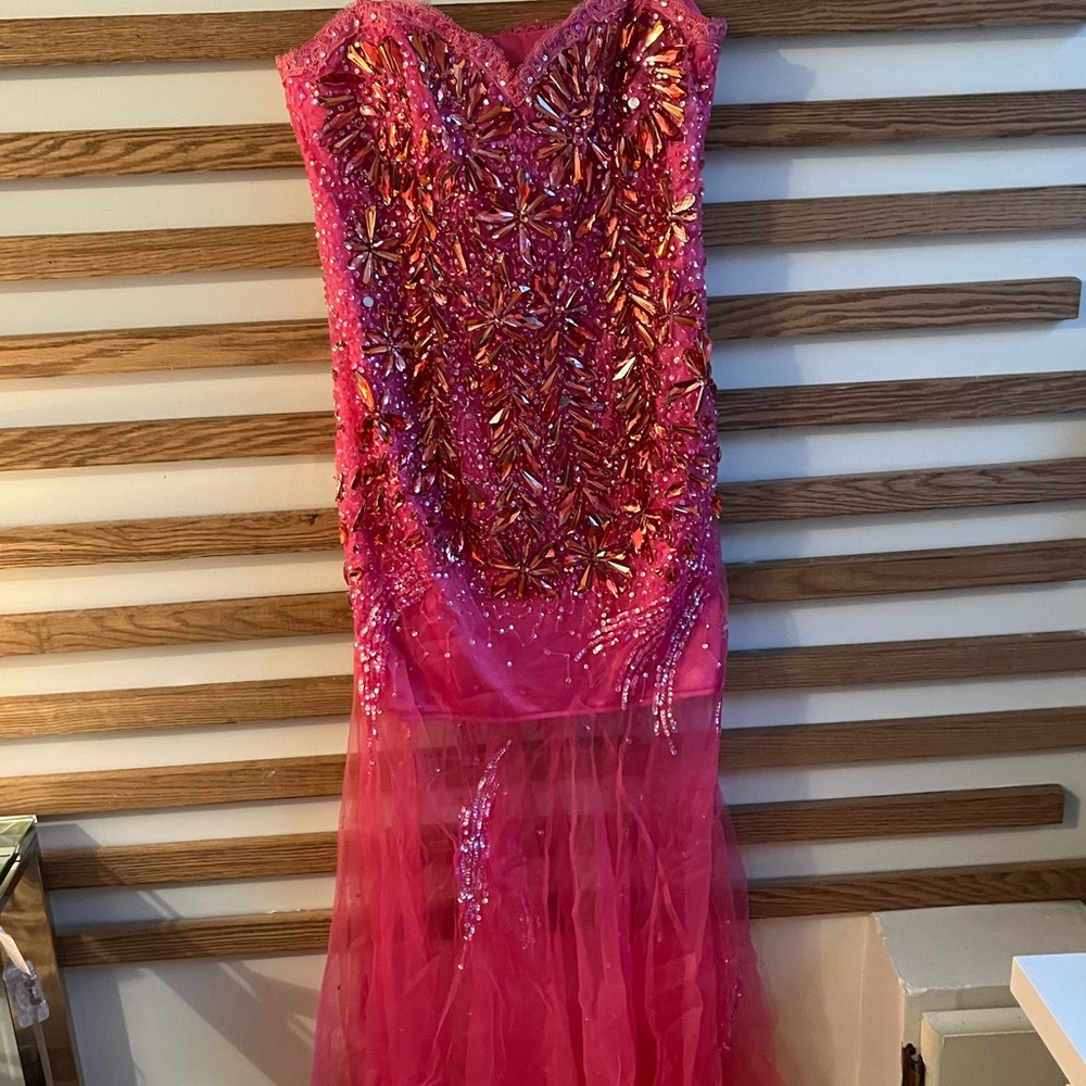 Dave & Johnny Vibrant Pink Dress
